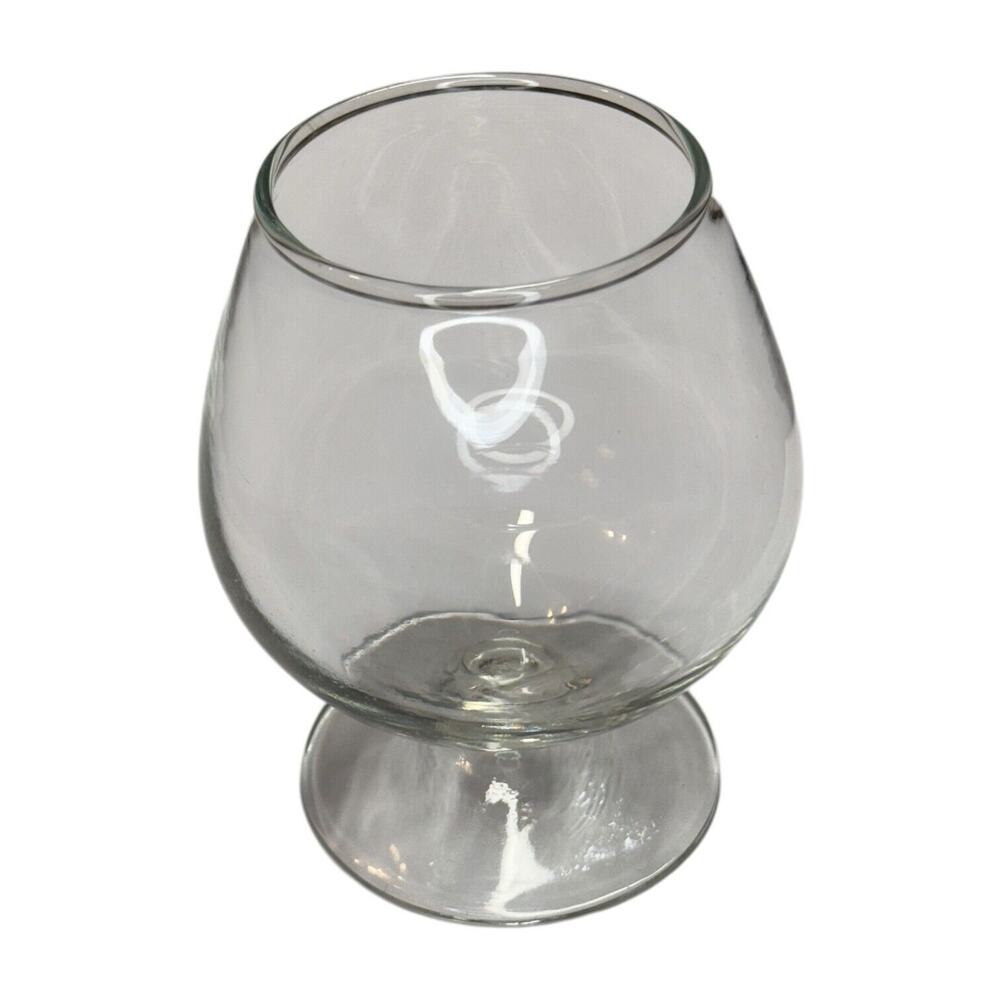 Vintage Clear Glass Cognac Brandy Snifter Goblet Barware Drinkware Collectible - Picture 4 of 6